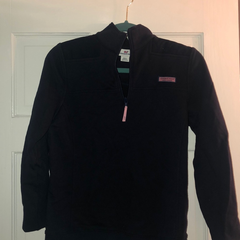 Navy Vineyard Vines pull over- XS
